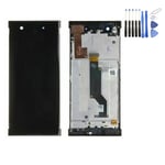 Ecran LCD + Vitre tactile sur châssis pour SONY XPERIA XA1 G3121 G3116 Noir + Ou