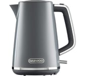 DAEWOO Stirling SDA2631GE Jug Kettle - Grey, Silver/Grey