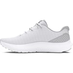 Under Armour UA Charged Surge 4 Chaussures de sport pour hommes, baskets légères et respirantes, couleur blanc/gris/noir