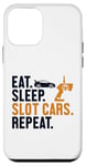 Coque pour iPhone 12 mini Eat Sleep Slot Cars Repeat Slot Car RC Car Minicar Slot