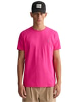 Gant Mens T-Shirts - Pink Cotton - Size 4XL