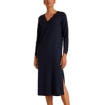 Calida Elegant Dreams Long Nightdress Mørkblå modal XX-Small Dame