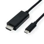 VALUE Câble adaptateur USB type C - HDMI, ST/ST, 1 m