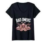 Womens Bad Omens Has A Scratchy Style Graphic Tees Men Women V-Neck T-Shirt