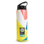 FIFA Bouteille de sport en aluminium avec paille pliable Coupe du monde 750 ml