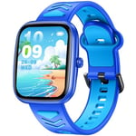 Montre Connectée pour Enfant Fille Garcon: Smart Watch avec Appel Bluetooth Tracker D'activité Bracelet Intelligent avec Podometre Moniteur Sommeil Réveil au Poignet Smartwatch Compatible Android iOS