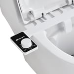 Ibergrif M41050 Bidet Attachment for Toilet UK, Non-Electric Cold Water Bidet Toilet Seat Attachment with Pressure Controls, Retractable Self-Cleaning Dual Nozzles for Frontal & Rear Wash