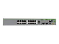 Allied Telesis CentreCOM AT-GS970EMX/20 - Commutateur - L3 Lite - Géré - 16 x 10/100/1000 + 2 x 1/2.5/5/10GBase-T + 2 x 1 Gigabit / 10 Gigabit SFP+ - de bureau, Montable sur rack