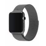 SKALO Milanese Loop Apple Watch Series 7-9 41mm - Tummanharmaa