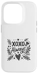 Coque pour iPhone 14 Pro XOXO Cœur d'amour pour la Saint-Valentin