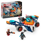 LEGO Marvel Rocket’s Warbird vs. Ronan, Buildable Super Hero Spaceship Toy for K