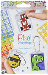 Pixel P20132 Médaillon mosaïque garçon, porte-clés pour enfants à personnaliser, système d'assemblage simple avec des tesselles en bioplastique, sans repassage ni collage