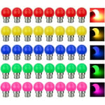 Choyclit - Ampoule led B22,Ampoule led Couleur B22 3W équivalente 30W 300LM ac 220V B22 Baïonnette Ampoules Guirlande Couleur led Ampoules