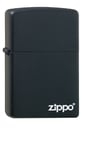 Zippo Lighter Logo Blacke Matte