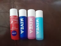 4 X NIVEA Assorted Lip Balm No Packaging
