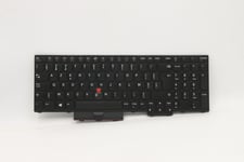 Lite-On - Ersättningstangentbord För Bärbar Dator - Med Trackpoint, Ultranav - Qwerty - Belgisk - Svart - För Thinkpad L15 Gen 1 20U7, 20U8