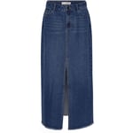 Sean Denim Long Skirt - Denim Blue