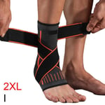 Plantar Fasciitis Compression Ankle Brace Support Foot Hot I Orange 2xl