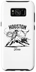 Coque pour Galaxy S8+ Houston Texas Rodeo Bull Rider Steer Wrangler Cowboy
