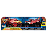 Monster Jam Marvel Remote Control Challenge Pack Iron Man vs Spider-Man 1:24 RC