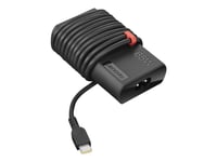 Lenovo Thinkpad 65W Slim Ac Adapter (Usb Type-C) - Strömadapter - Ac 90-265 V - 65 Watt - Schweiz - Svart - För Thinkpad L14 Gen 1  L15 Gen 1  P15s Gen 1  X1 Carbon Gen 8  X1 Carbon Gen 9  X13 Gen 1