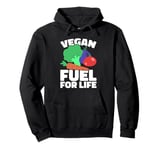 Vegan Fuel for Life Funny Plant-Based Lifestyle Pullover Hoodie