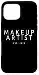 Coque pour iPhone 16 Pro Max Makeup Artist Est. 2025 Graduation Cosmétologie École de beauté