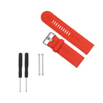 Garmin Fenix 3 silikon klockarmband m. verktyg - Röd