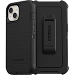 OtterBox Defender Series Coque pour iPhone 13 (Uniquement) – Noire, Robuste et Durable, avec Protection des Ports, Comprend Une béquille à Clip Holster