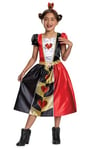 Disney - Alice aux pays des merveilles - Déguisement Reine de Coeur - Licence Officielle - Costume Classique Enfant - Taille Au Choix S/M/L - Rouge et Noir - Matériaux Durables - Cadeau Magique