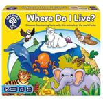 Orchard Toys Where Do I Live , Fun and Educational Matching and Memory Game, Double-Sided Boards include animal and habitat facts, Ages 3-6