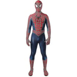 Tobey Maguire Spiderman Kostym Svart/röd Raimi Spider Man Cosplay Superhjälte Zentai Dräkt Halloween Kostymer red 160