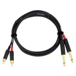 CORDIAL CABLES Câble audio double jack mono/Rca 1,5 m CÂBLES AUDIO Essentials Jack