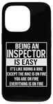 iPhone 13 Pro Funny inspector design saying: being an inspector is easy Case