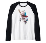 Suicide Squad Harley Quinn Bat at You Raglan Baseball Tee