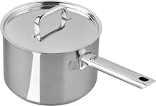 Tala Performance Stainless Steel 18cm Dia Deep Saucepan with Stainless Steel li