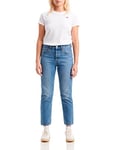 Levi's 501 Crop Jeans Femme, Medium Indigo Worn In, 24W / 26L