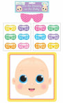 PIN THE DUMMY ON THE BABY Shower Fun Party Game 12 Player Stick Pacifier Gift UK