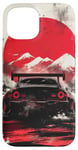 Coque pour iPhone 15 JDM Cyber Samurai Art Japonais Drift Car Urban