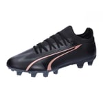 PUMA Unisex Ultra Match Fg/Ag Chaussures de football, Puma Black Copper Rose, 40 EU