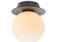 Markslojd Taklampe Plafon Mini Taklampe 108344 Markslojd Glass Armatur Kule Ip44 Hvit Svart