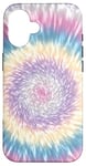 iPhone 16 Pretty Tie Dye in Pink, Blue, Yellow & Purple Pastel Colors Case