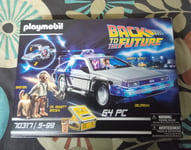 Boîte Playmobil Retour Vers le Futur Marty Mc Fly Einstein Dr. Emmett Brown Car