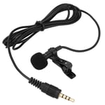 Mini microphone portable a condensateur Clip-on Lapel Lavalier Mic USB C Filaire Mikrofo/Microfon pour téléphone portable avec prise casque, Bundle 1- Noir