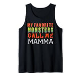 My Favourite Monsters Call Me Mamma Funny Halloween Women Tank Top