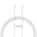 Baseus USB-C til USB-C kabel 30W, 2m - Hvit