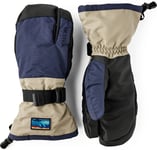 Hestra Gauntlet Sr. - 3 Finger Dark Navy/Beige, 7