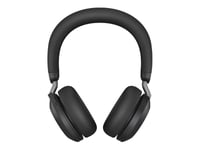 Jabra Evolve2 75 MS Stereo trådlöst headset med stativ Svart