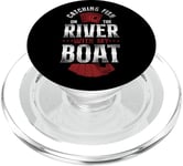 Poker Full House Vintage Catching Fish On The River With My PopSockets PopGrip for MagSafe