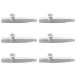 TIGER KAZ7WH-6 Plastic Kazoo Instrument White Pack of 6